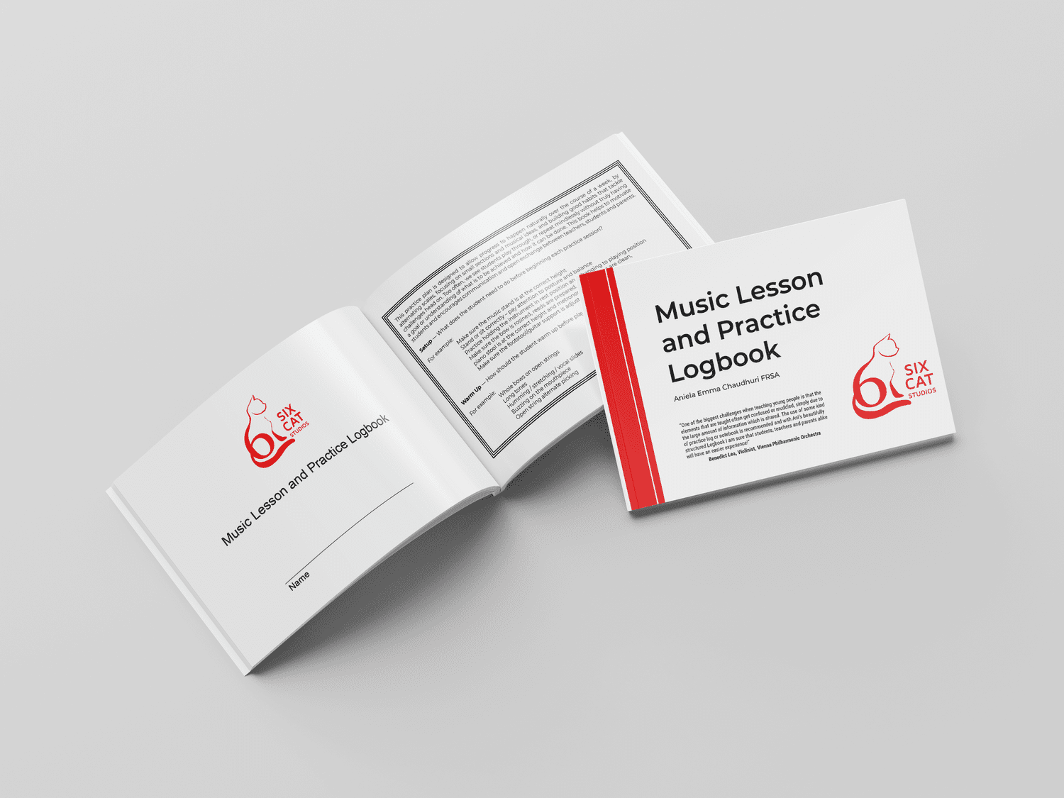 Music Lesson and Practice Logbook — photograph 4